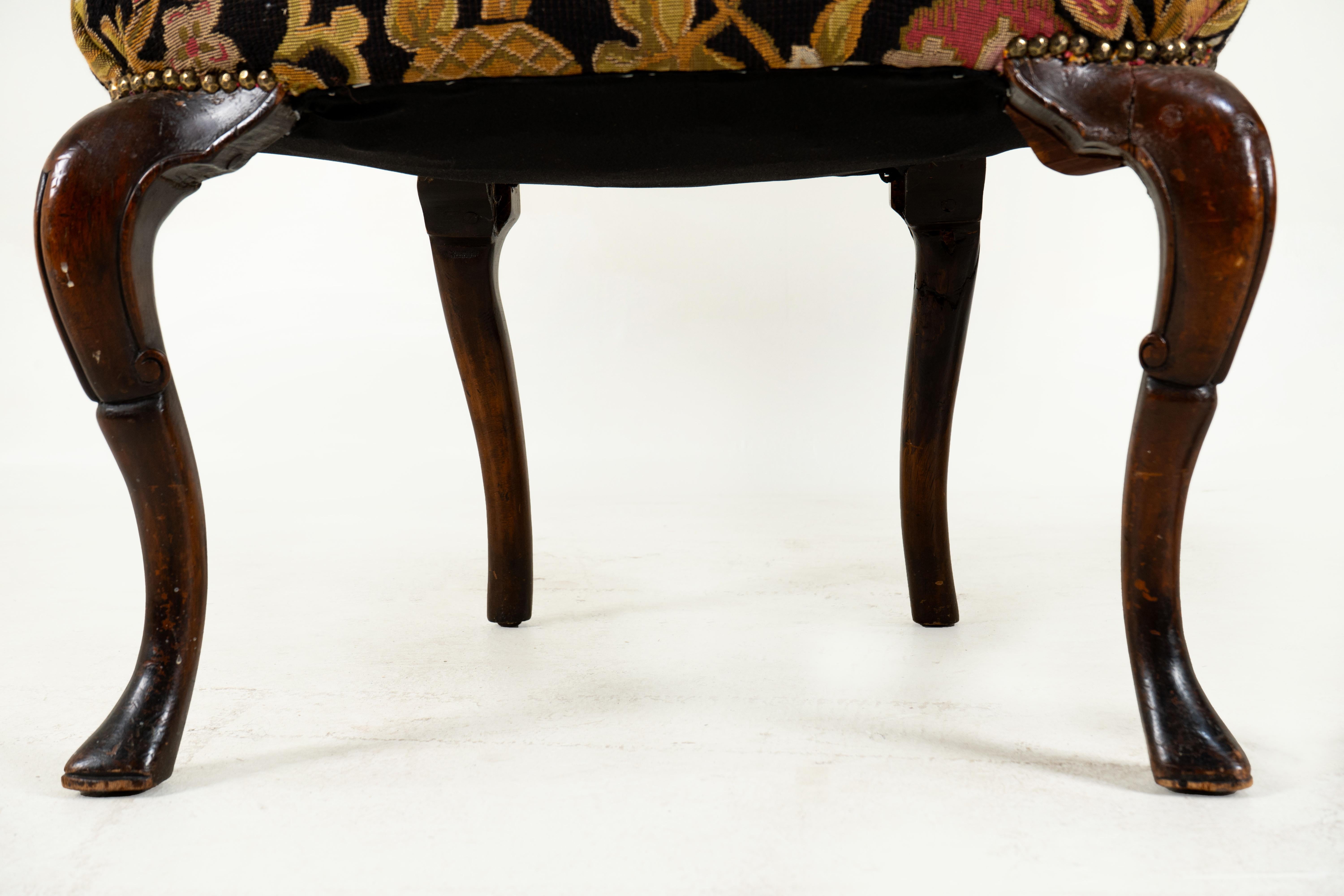 A Pair of Antique George I Style Armchairs 3