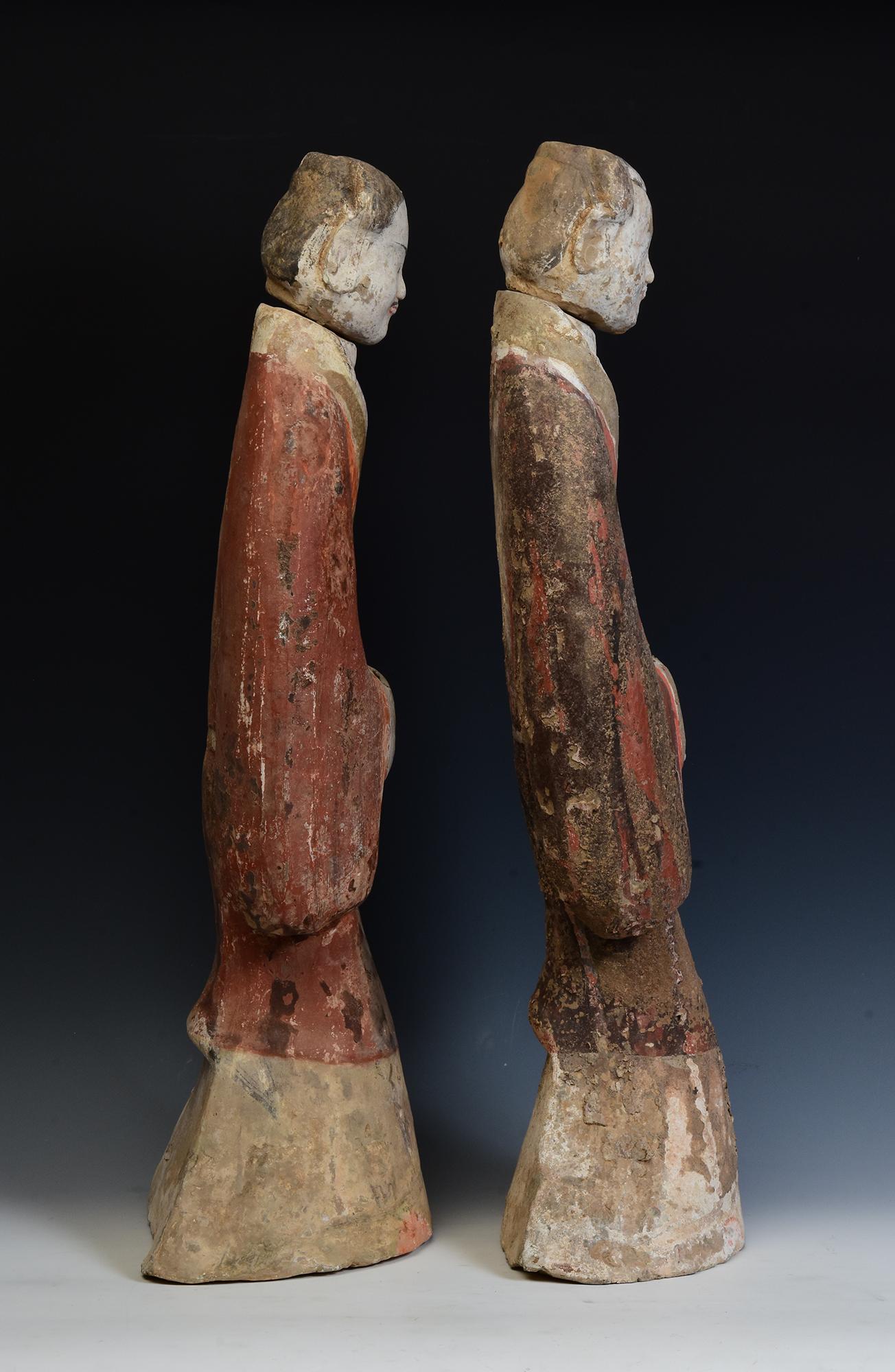 Paire de poteries chinoises antiques de la dynastie Han avec Oxford TL Test en vente 7