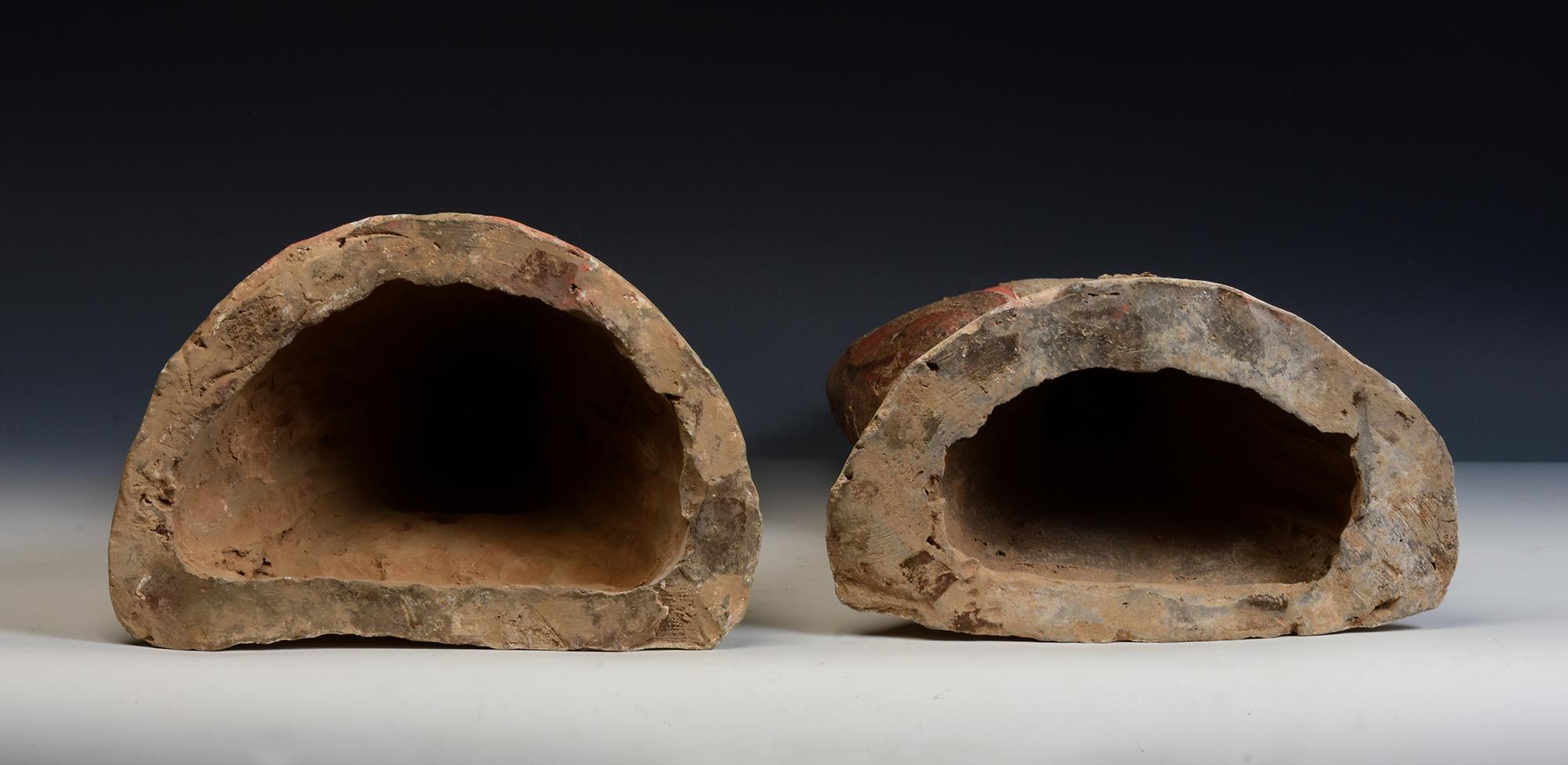 Paire de poteries chinoises antiques de la dynastie Han avec Oxford TL Test en vente 11