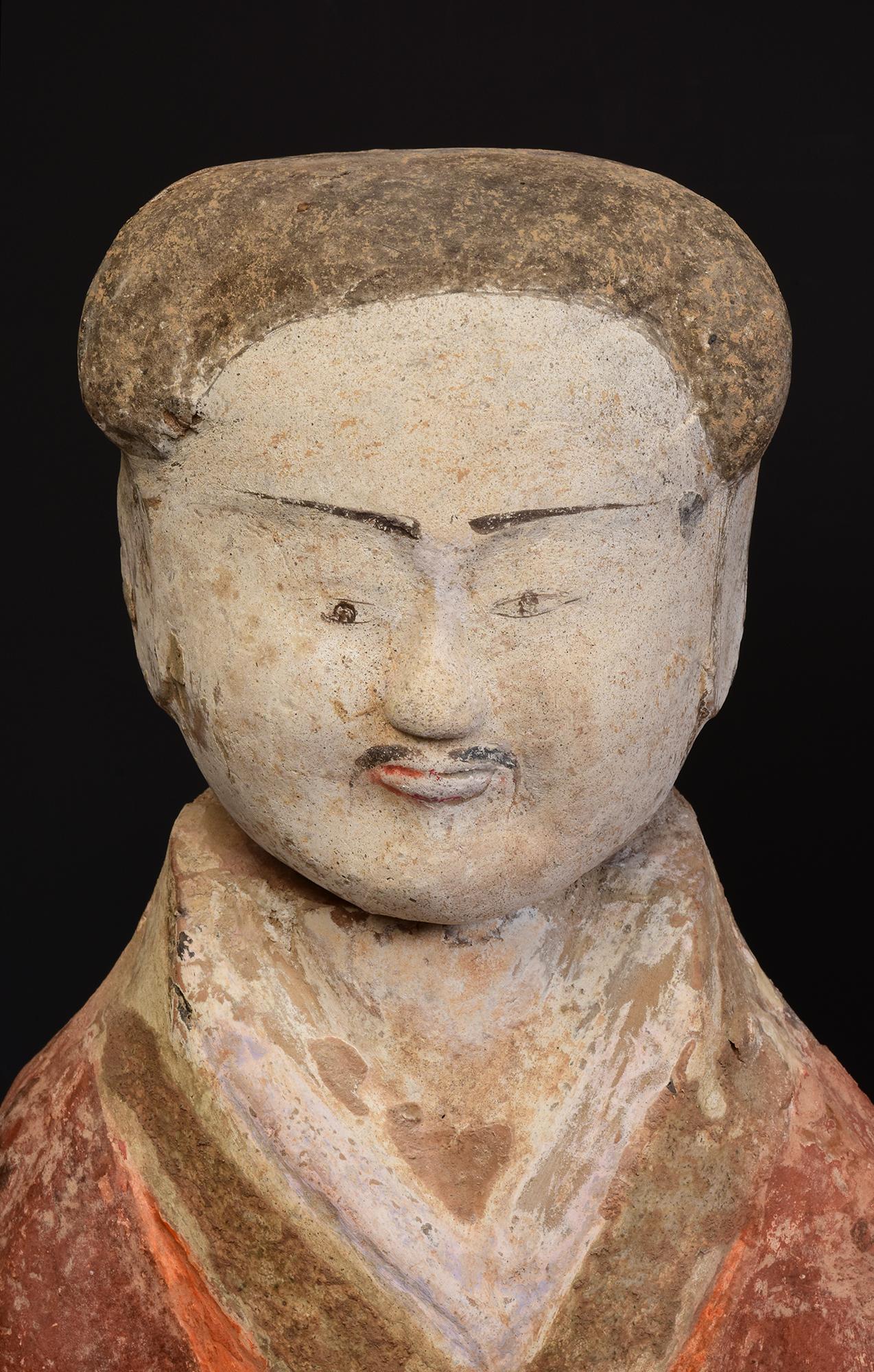 Chinois Paire de poteries chinoises antiques de la dynastie Han avec Oxford TL Test en vente