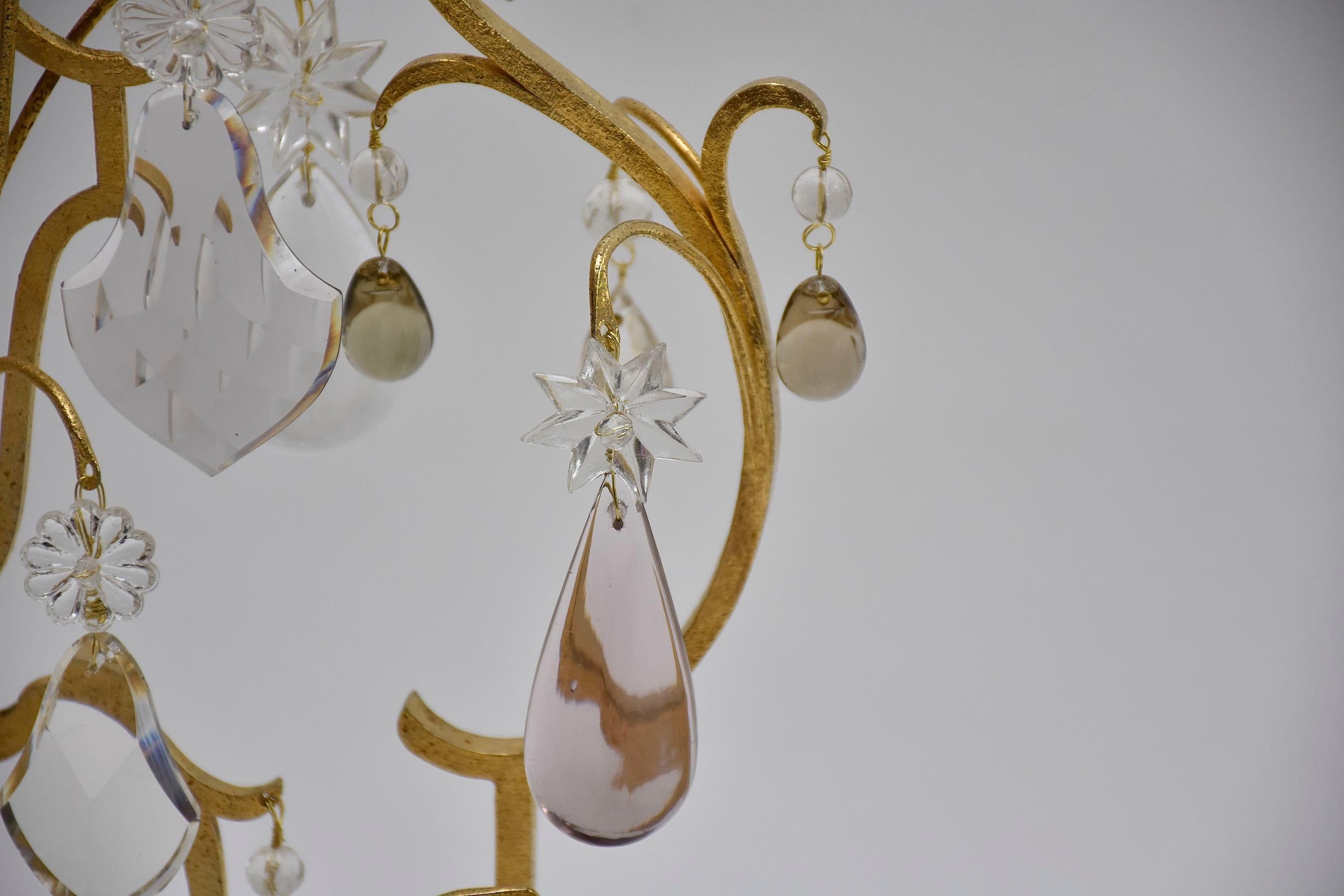 A pair of antique large French candle girandoles by Maison Baguès In Good Condition For Sale In SON EN BREUGEL, NL