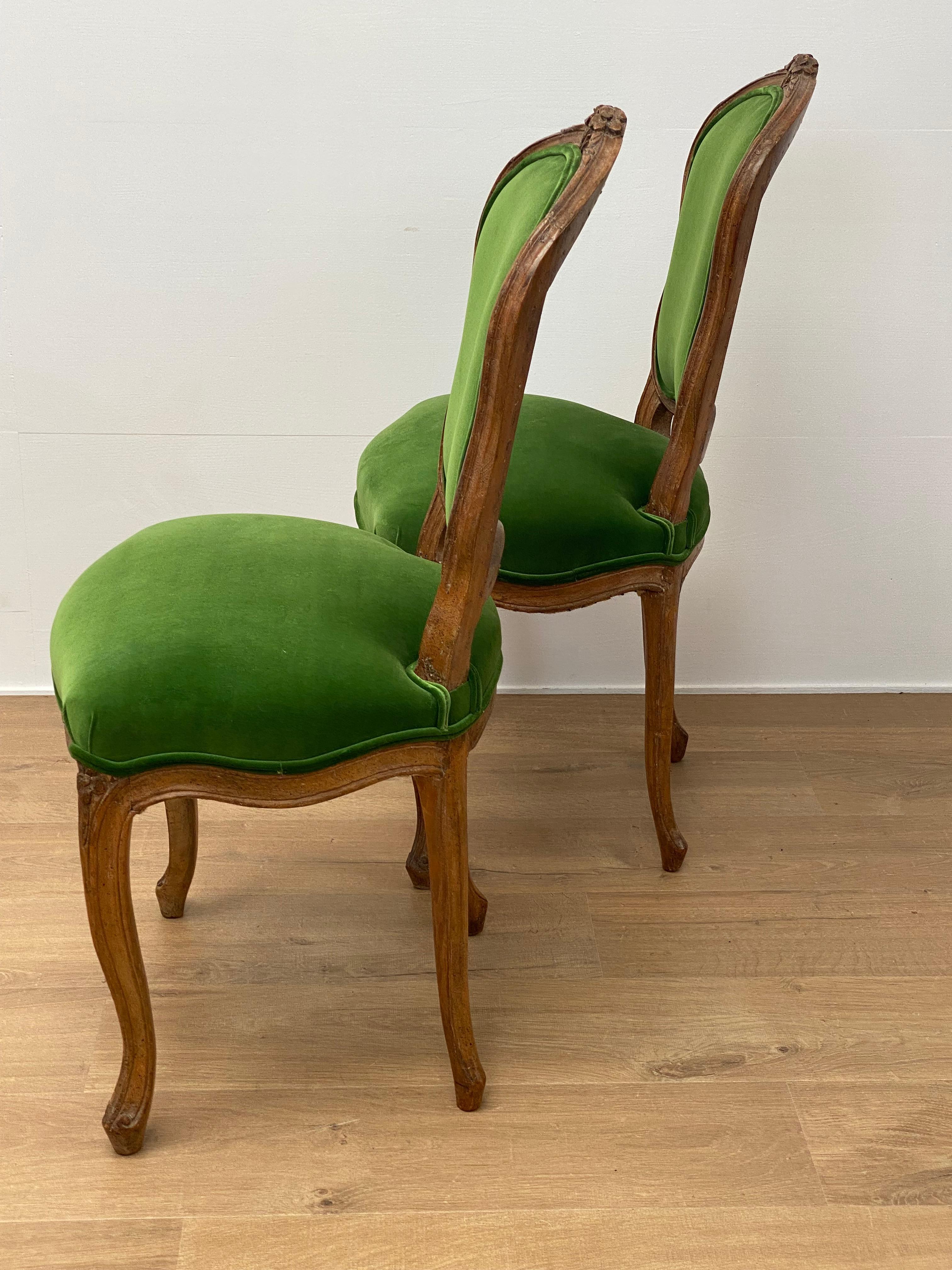 Late 18th Century  A pair of Antique Louis XVI Chairs For Sale
