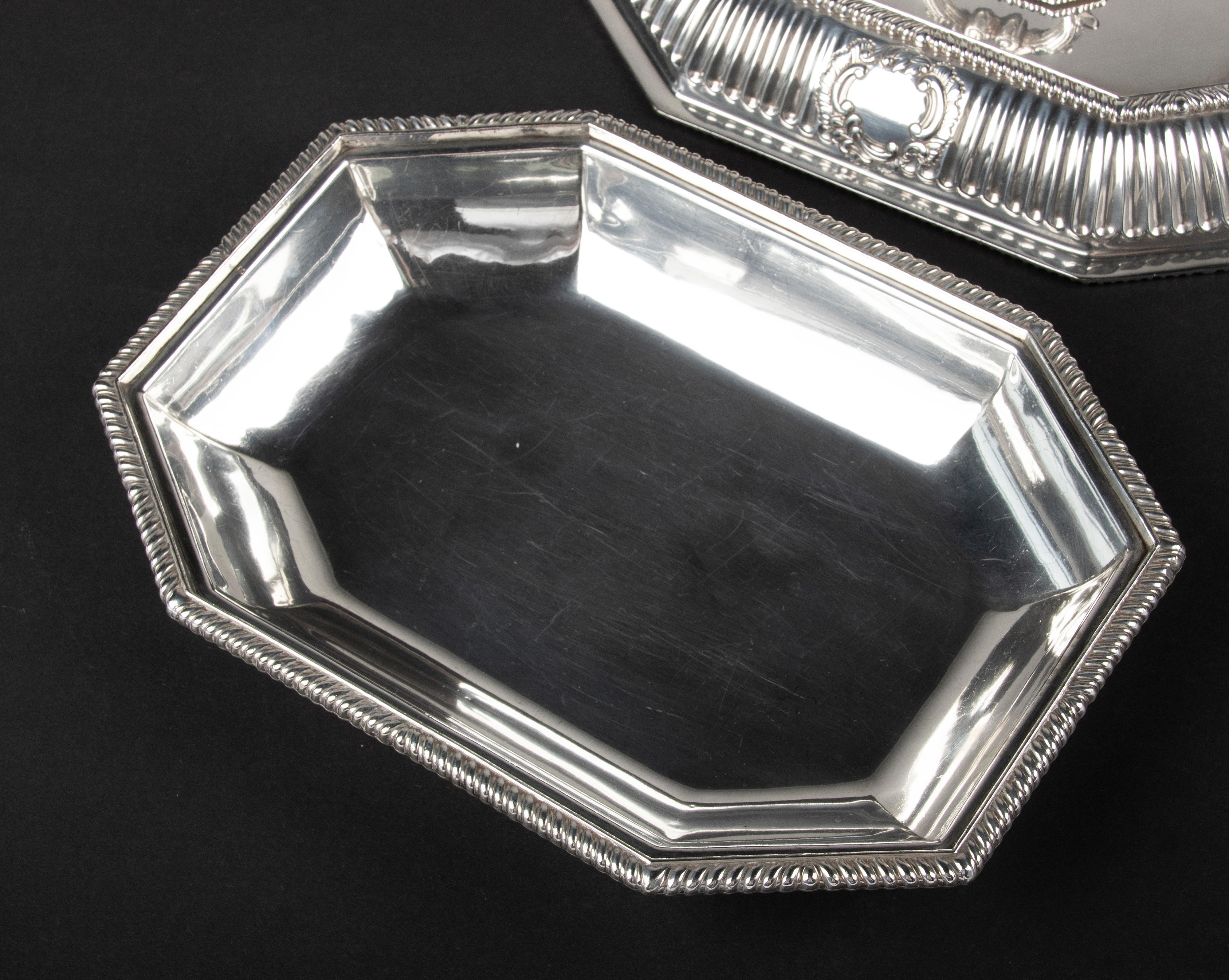 Pair of Antique Silver-Plated Serving Dishes 4