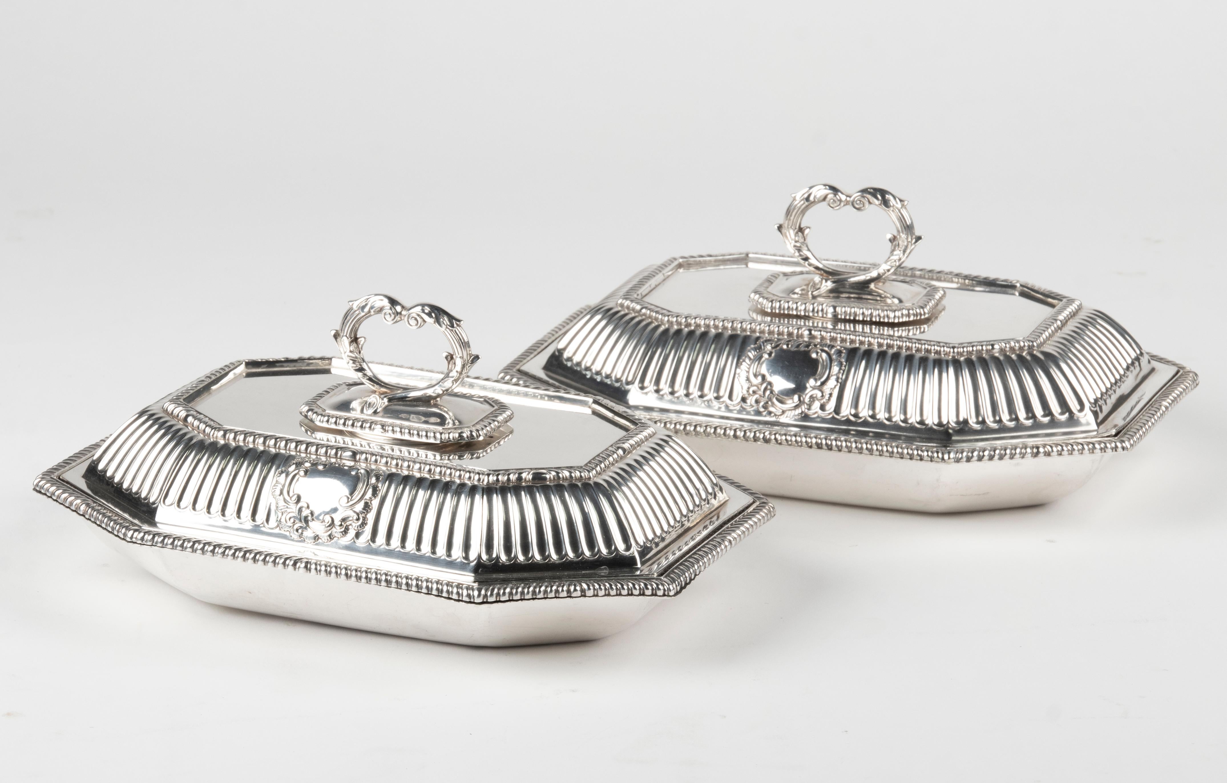 silver plated serving pieces