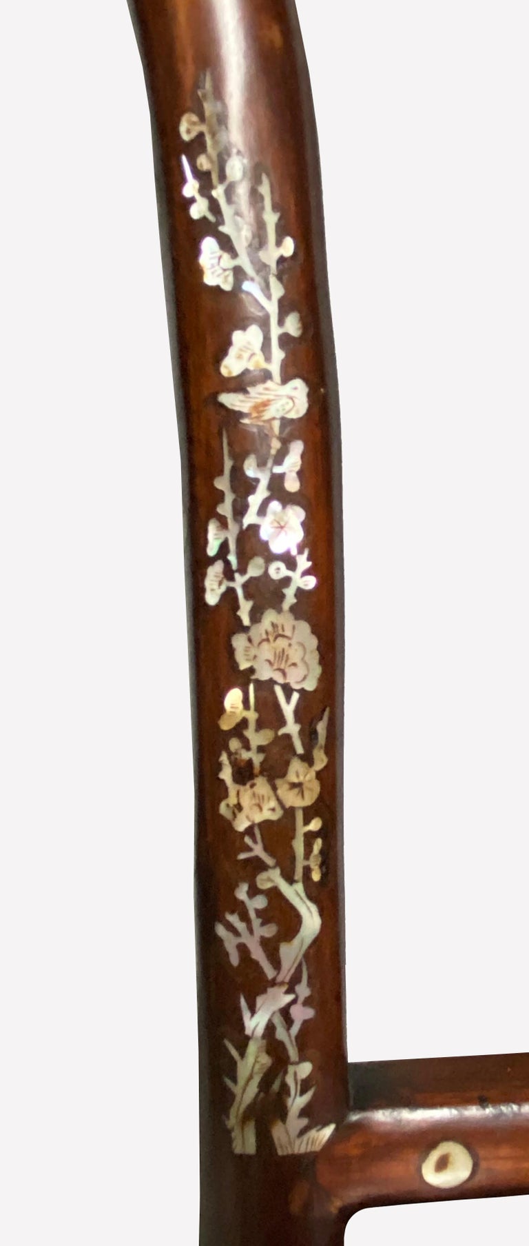 Pair of Antique Vietnamese Rosewood Chairs For Sale at 1stDibs