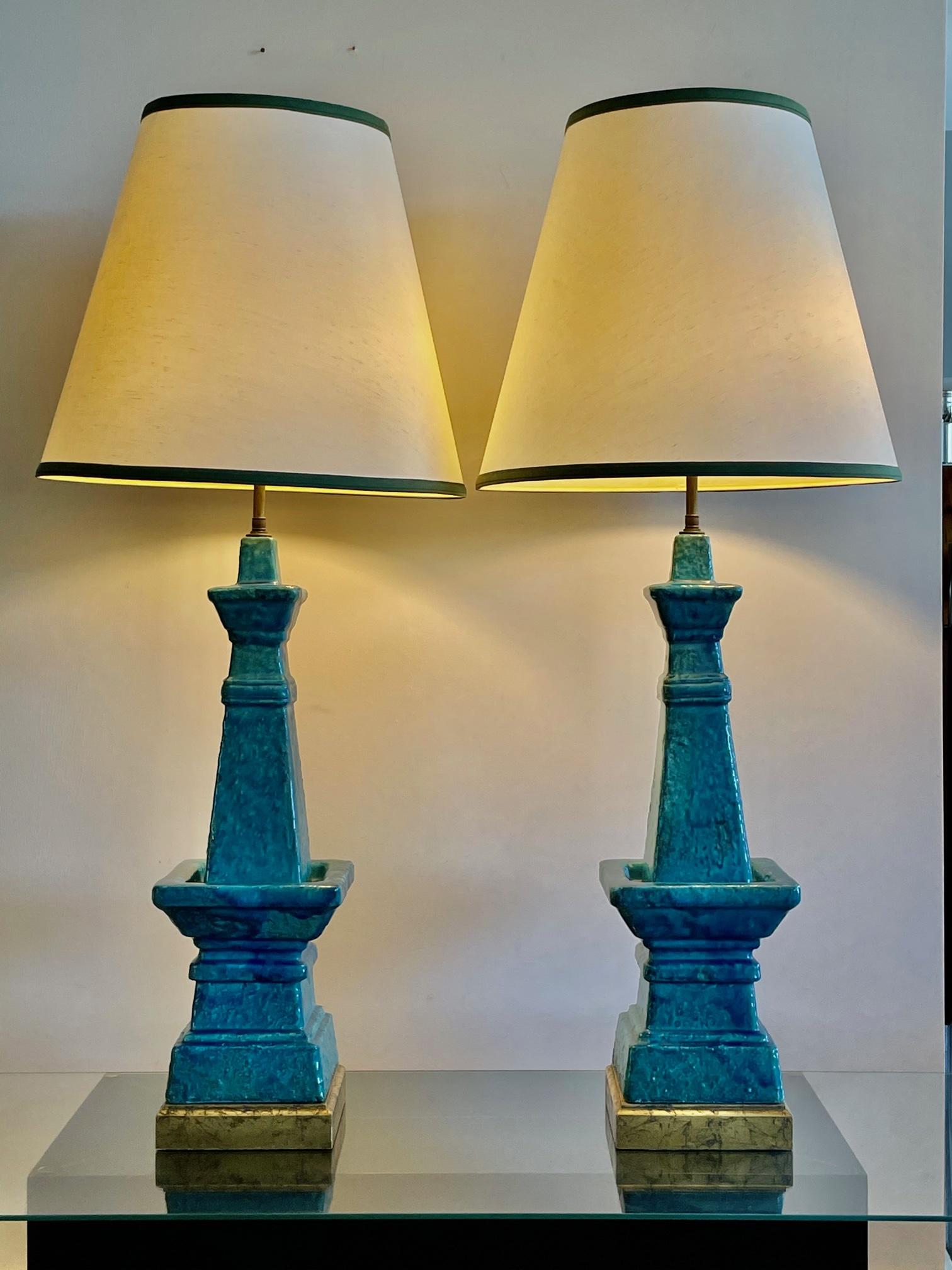 Pair of Architectural Bitossi Lamps For Sale 12