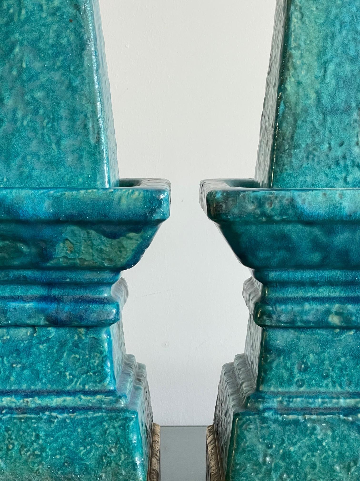 Paire de lampes architecturales Bitossi Bon état - En vente à St.Petersburg, FL