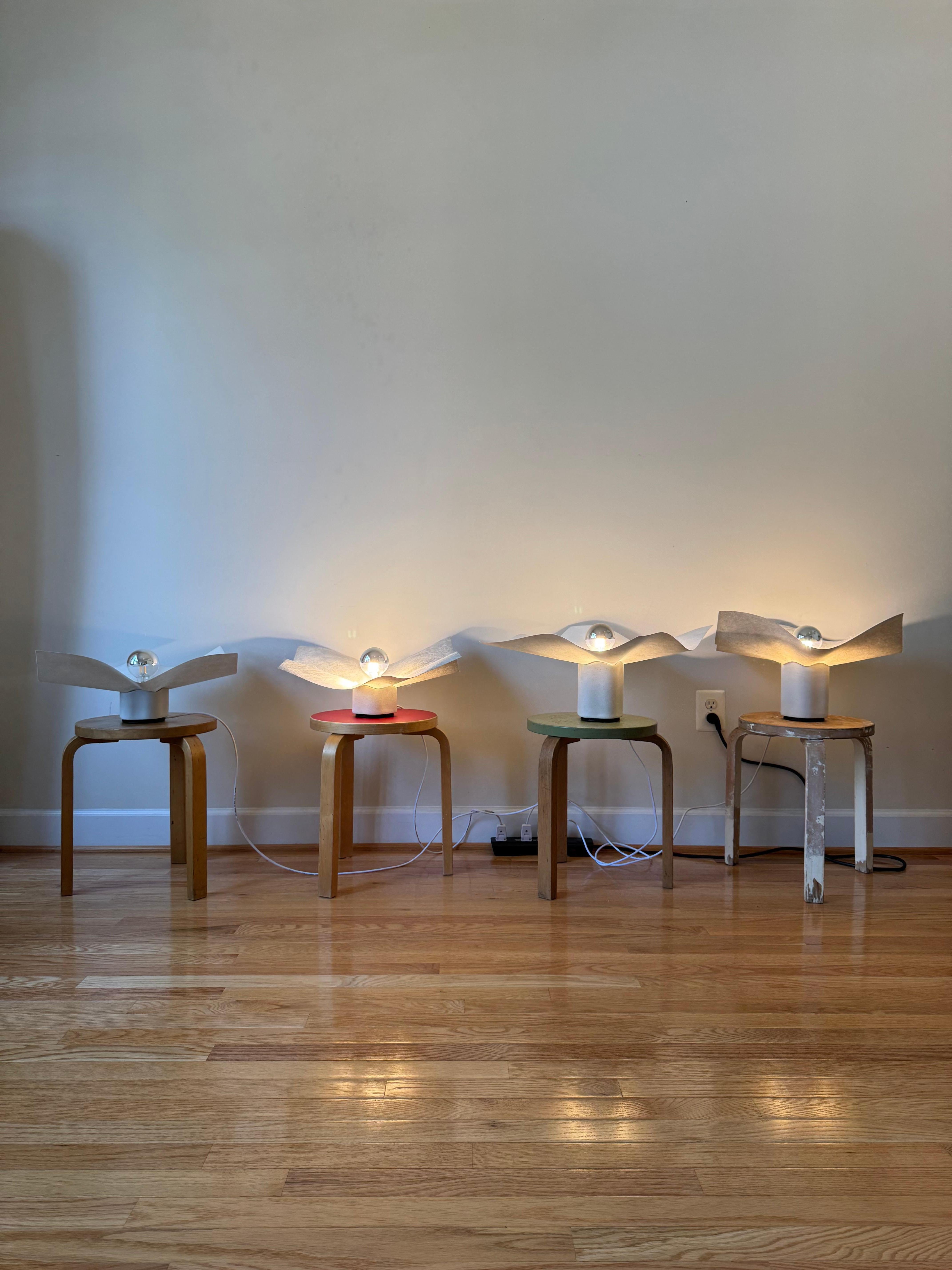 A pair of Area 50 (20) table lamp by Mario Bellini for Artemide 3