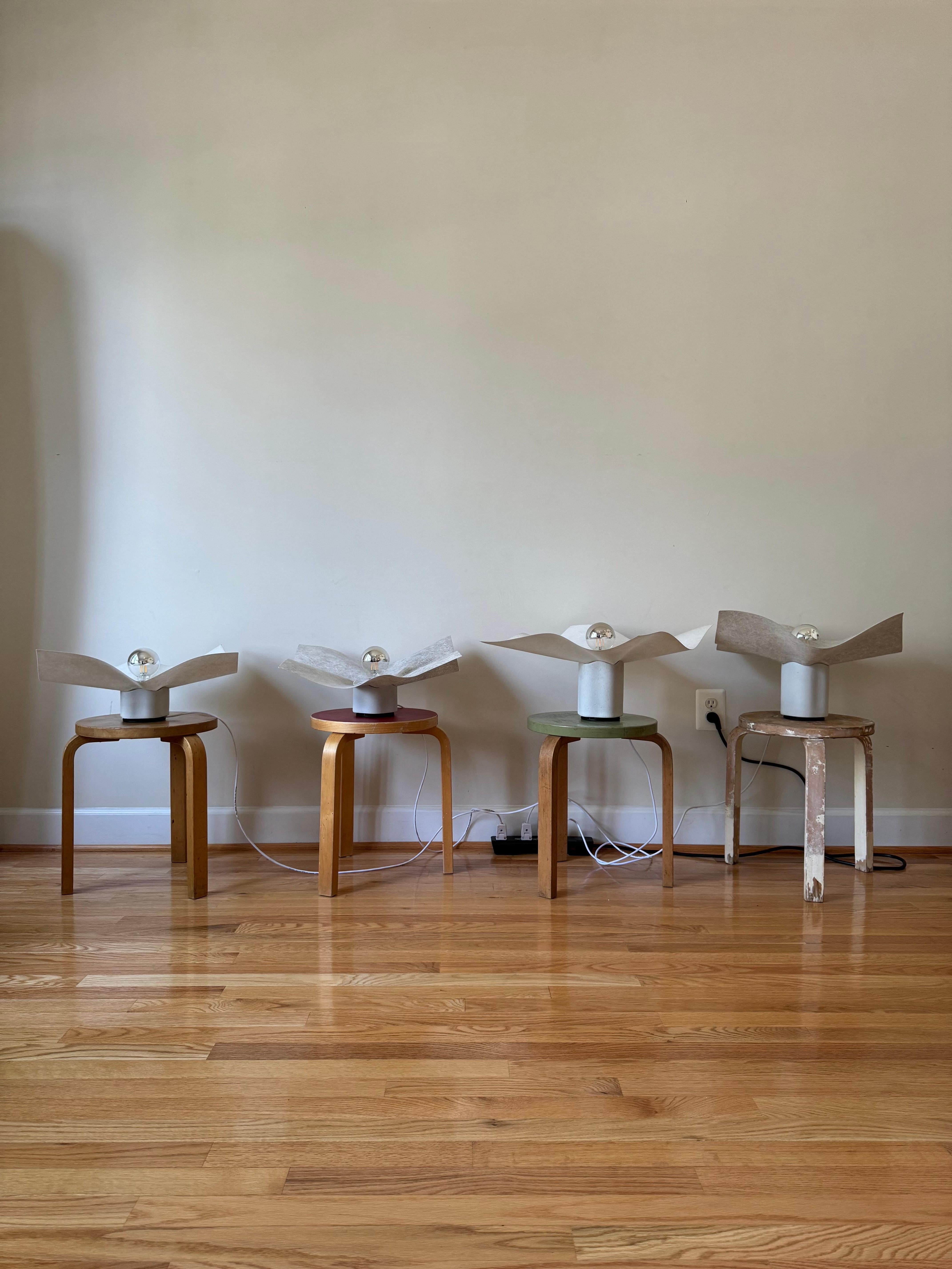 A pair of Area 50 (20) table lamp by Mario Bellini for Artemide 4