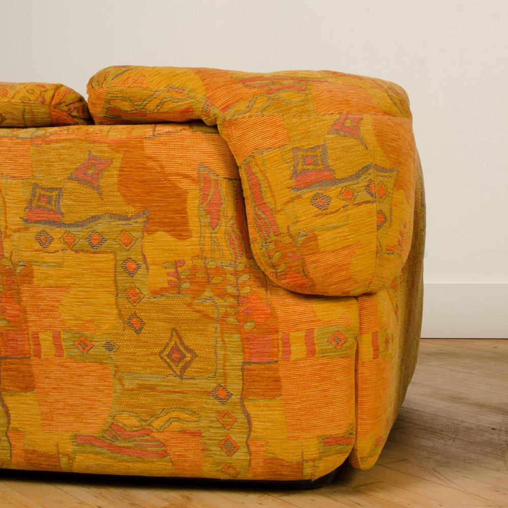 Pareja de sillones de Alberto Rosselli para Saporiti, Italia, S. 1970. Tela