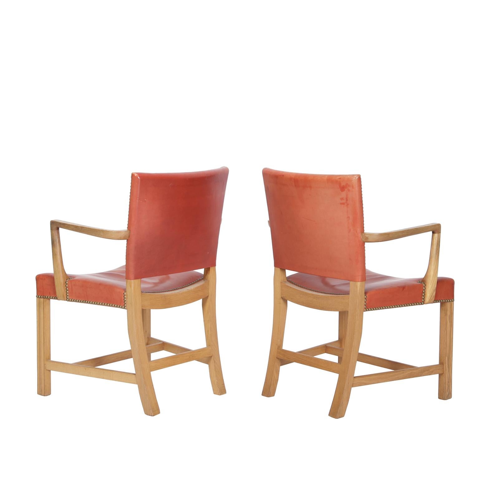 Scandinavian Modern Pair of Armchairs by Kaare Klint For Sale