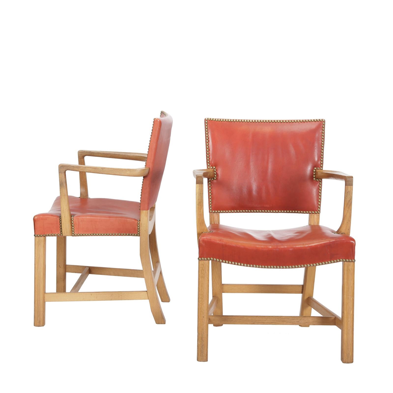 Danish Pair of Armchairs by Kaare Klint For Sale