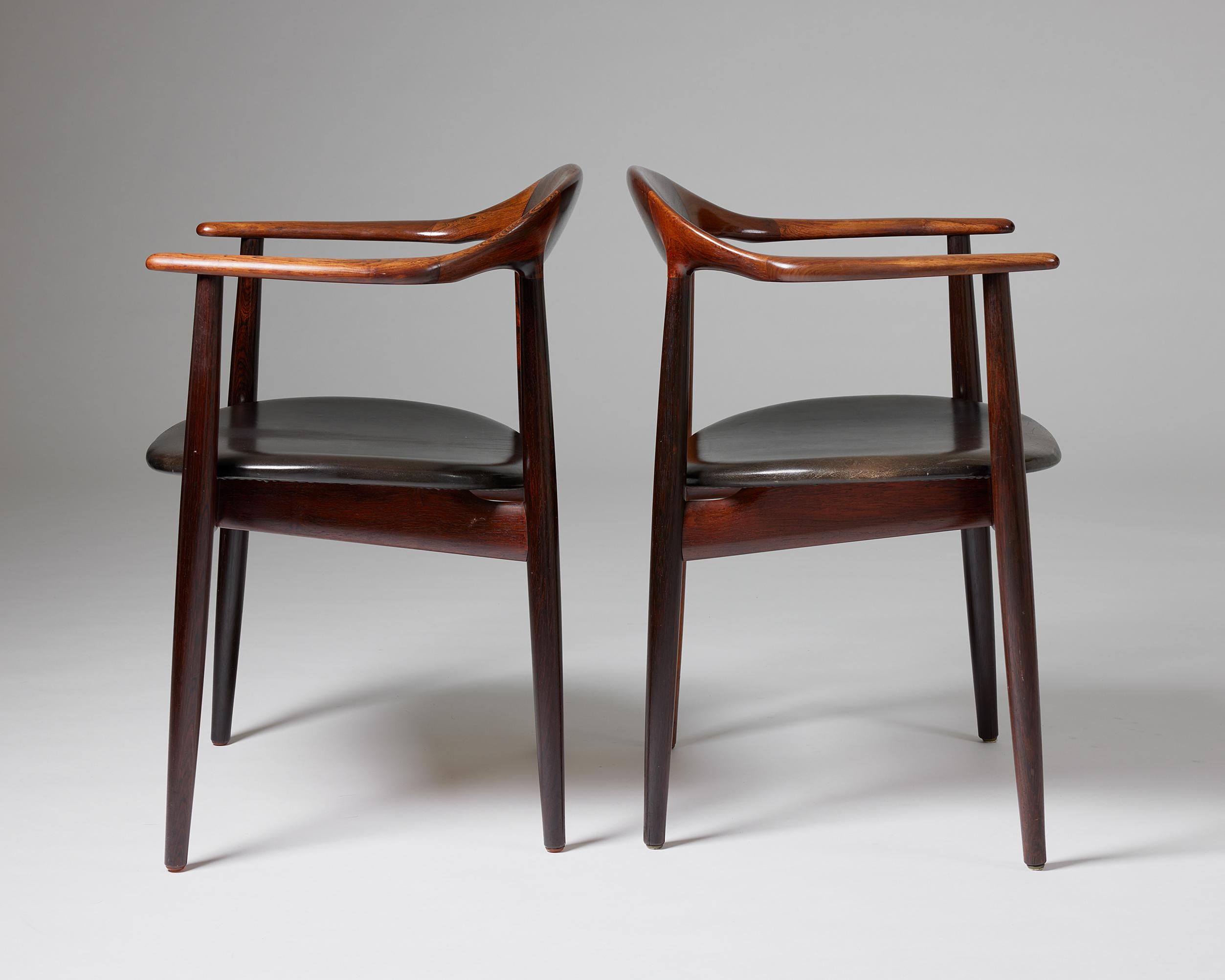 Pair of Armchairs Designed by Kurt Östervig for Brande Möbelindustri In Good Condition For Sale In Stockholm, SE