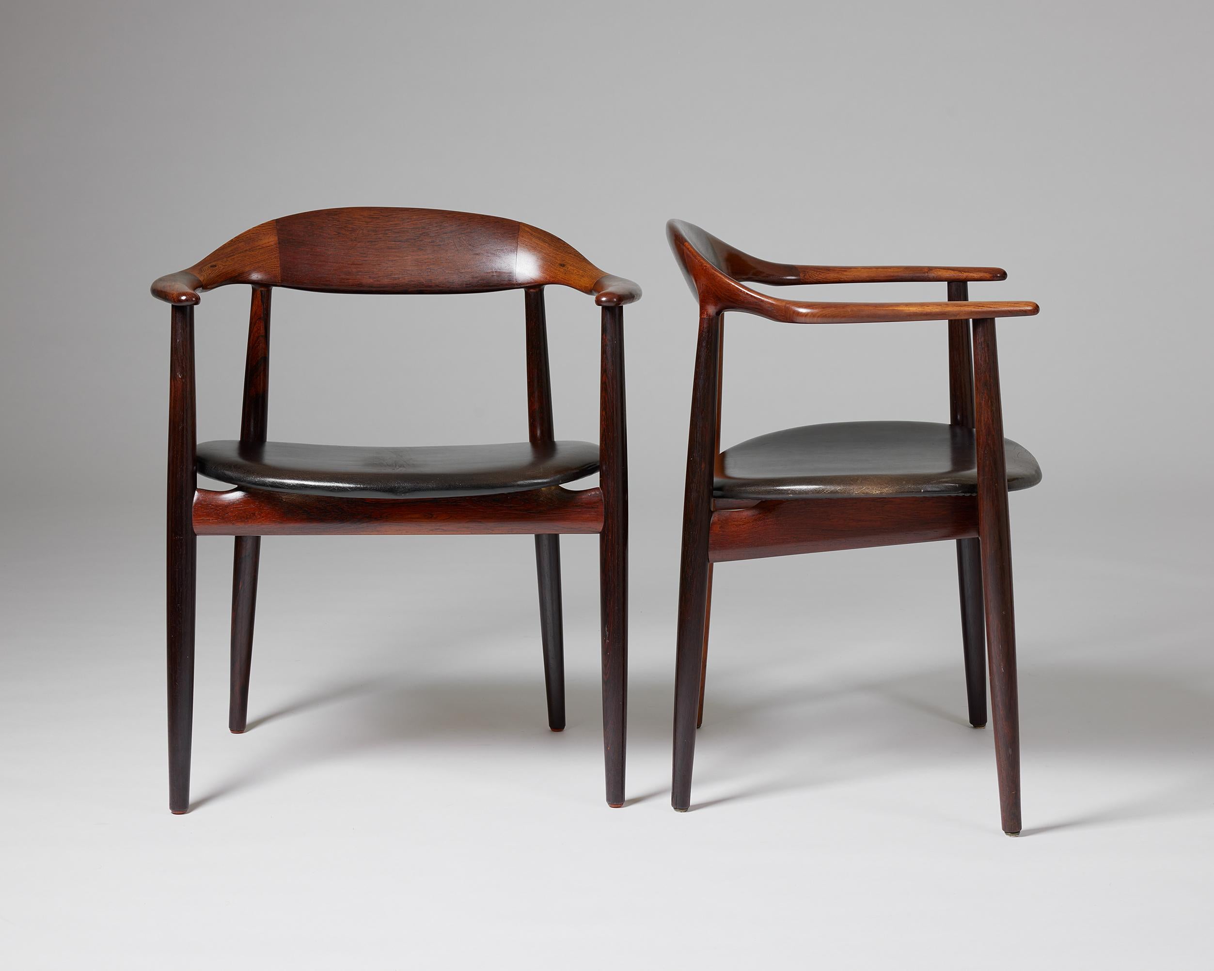 Paire de fauteuils conçus par Kurt Östervig pour Brande Möbelindustri en vente 1