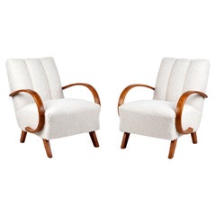 A pair of Armchairs H-410 by Jindrich Halabala from the 1950s