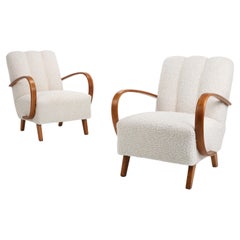 A pair of Armchairs H-410 by Jindrich Halabala from the 1950s