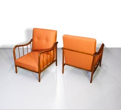 Pair of Armchairs by Rino Levi, Brazil, 1950s