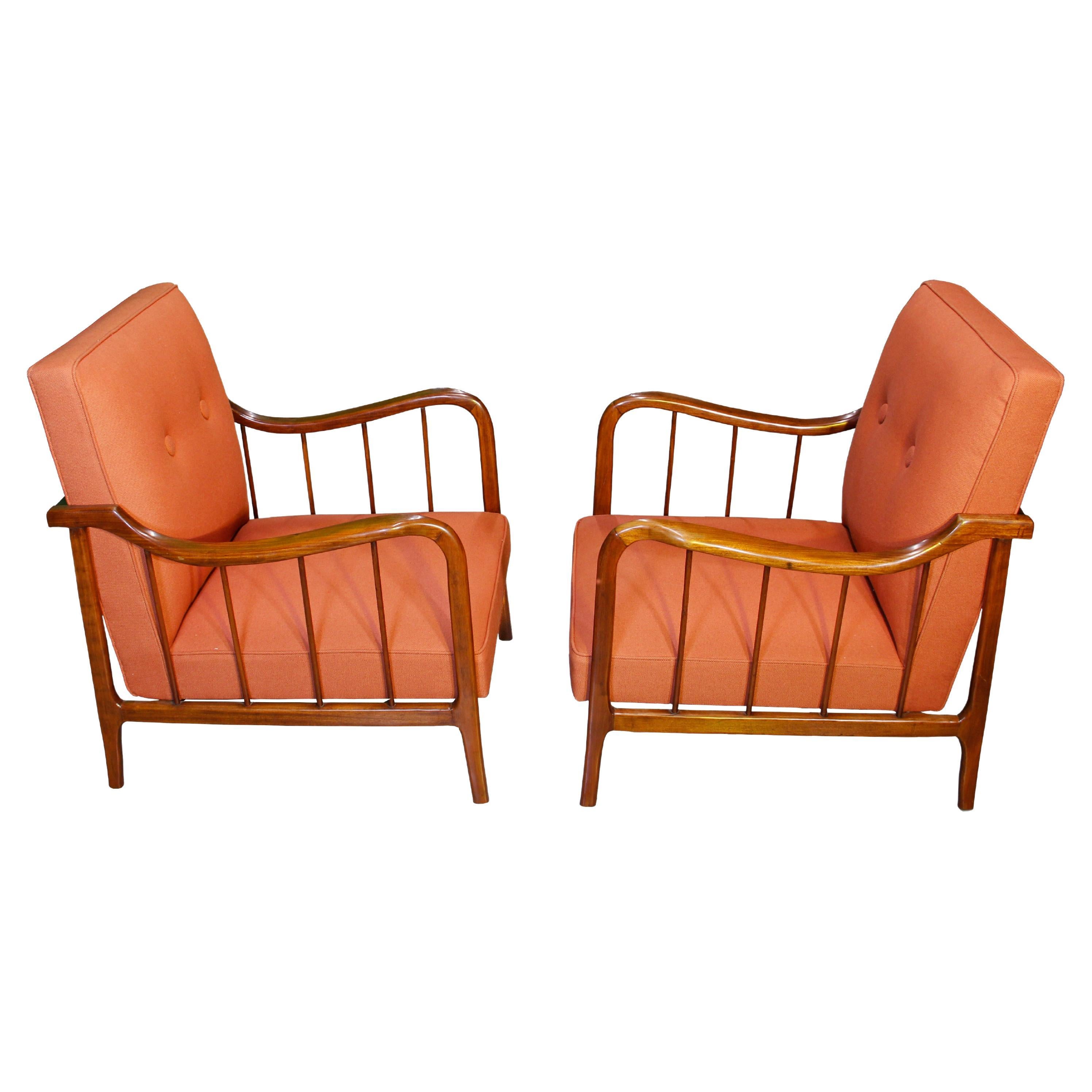 Pair of Armchairs by Rino Levi, Brazil, 1950s