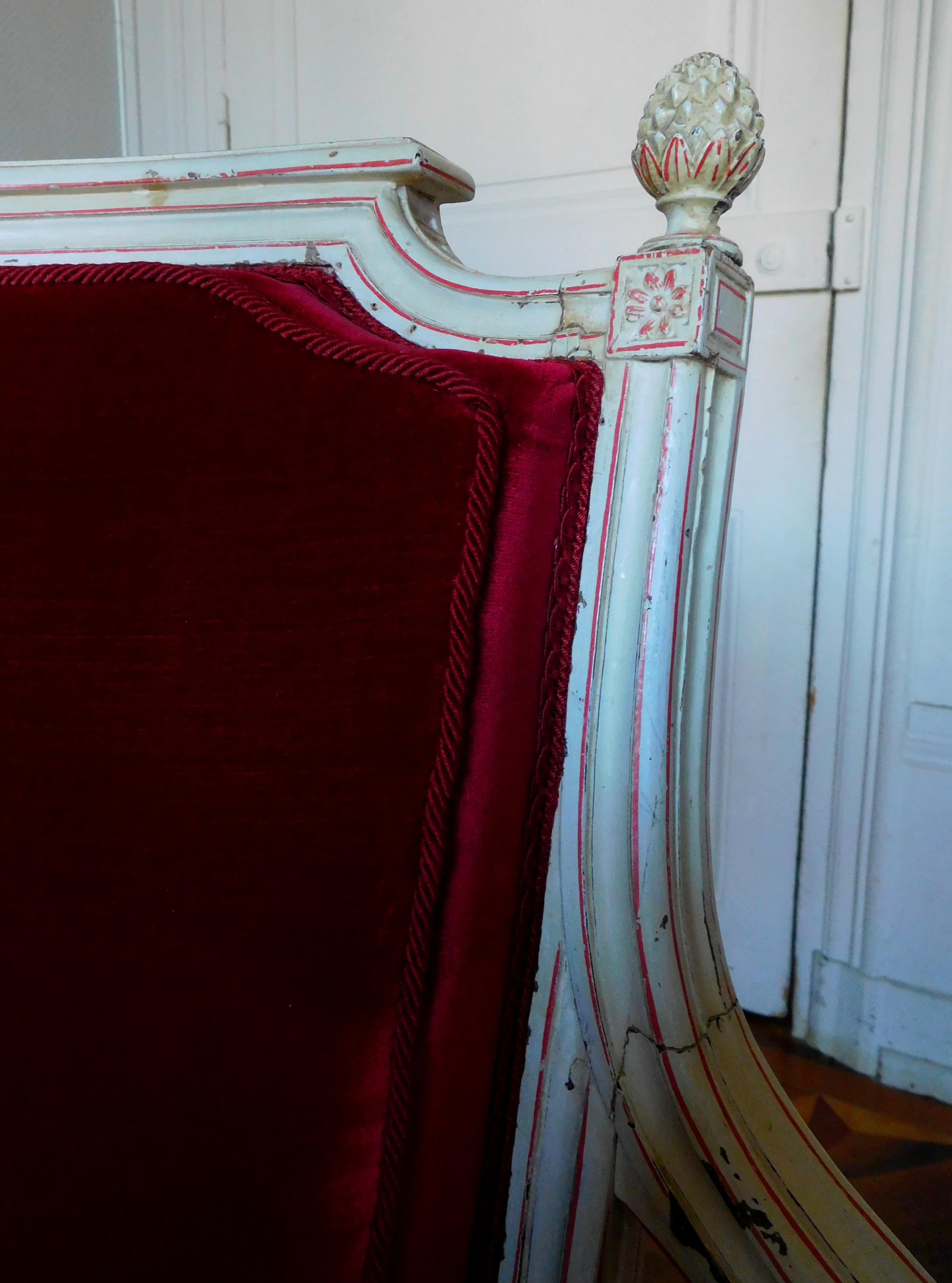 Un par de sillones - época Luis XVI - firmados Roussens en venta 3