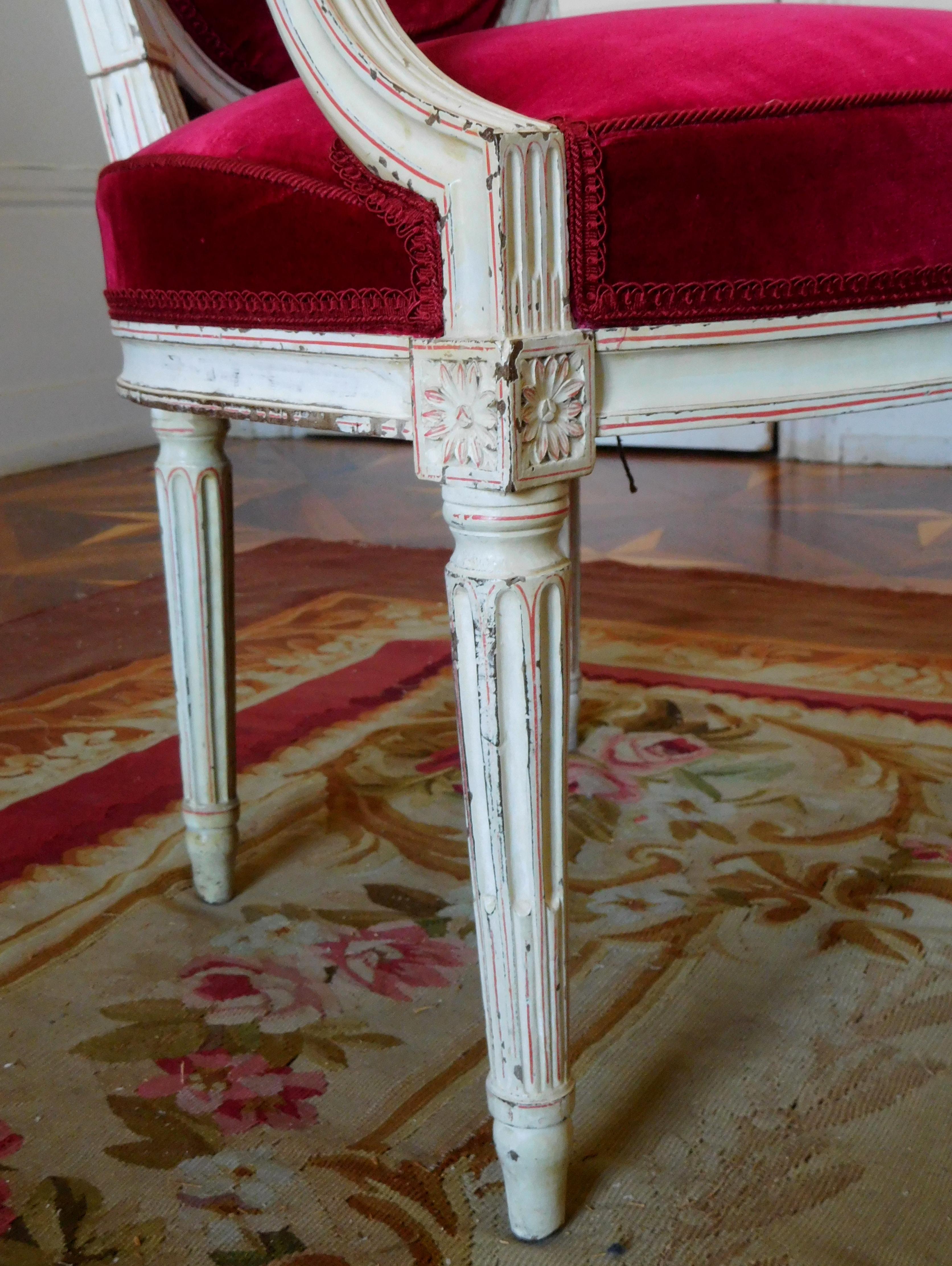 Un par de sillones - época Luis XVI - firmados Roussens en venta 5