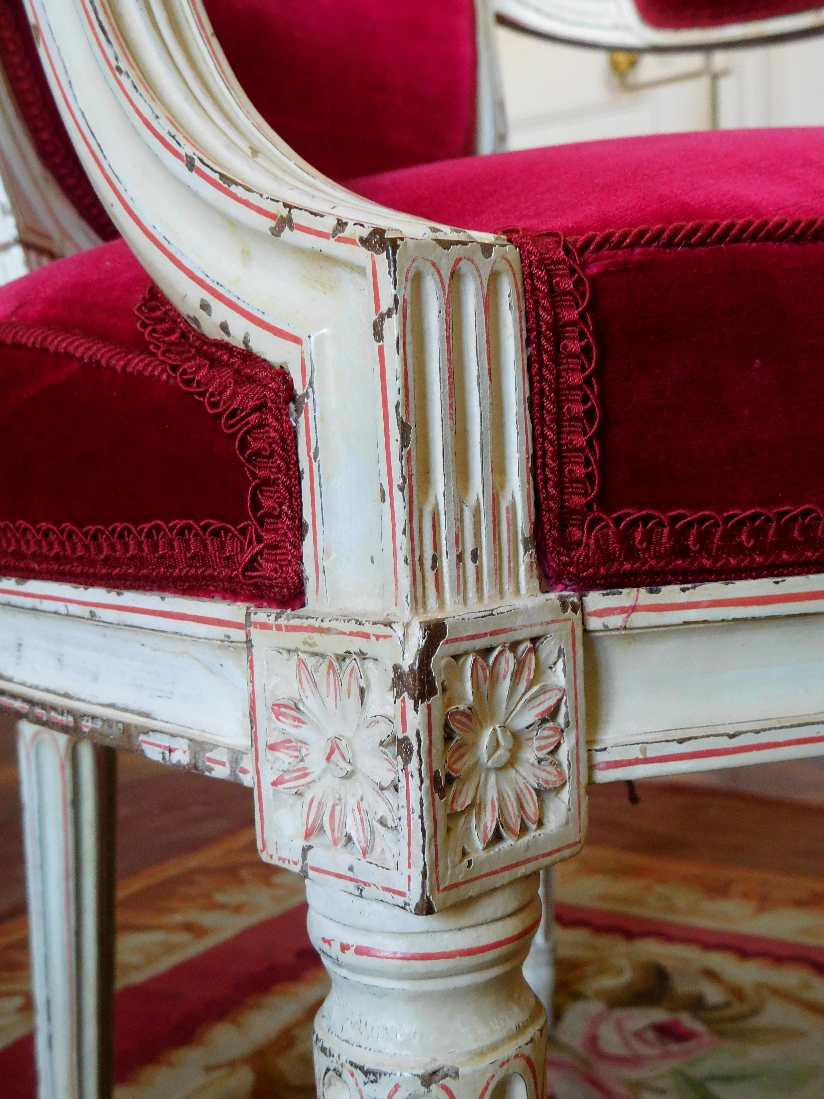 Un par de sillones - época Luis XVI - firmados Roussens en venta 6