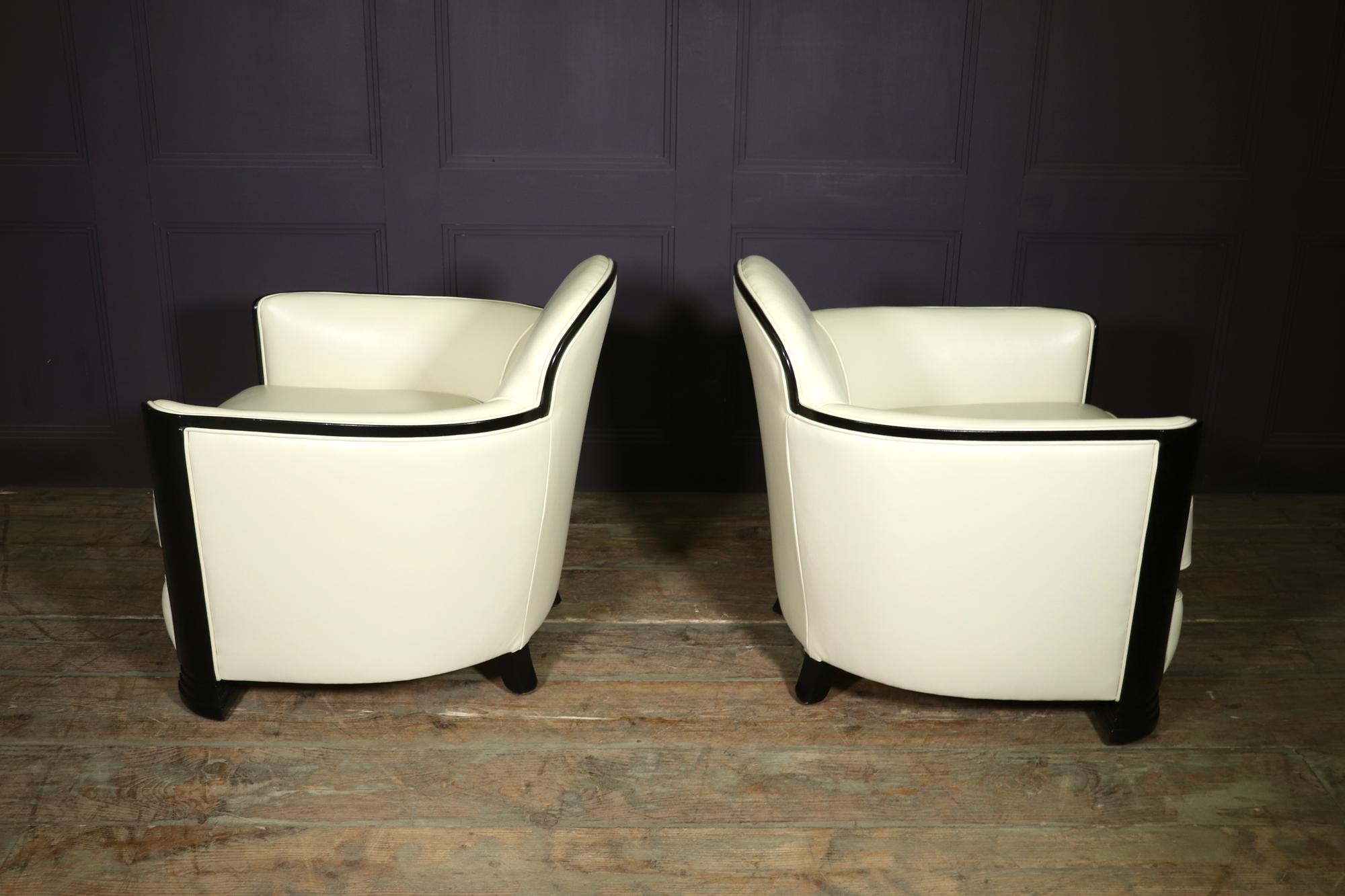 Pair of Art Deco Arm Chairs, c1930 4