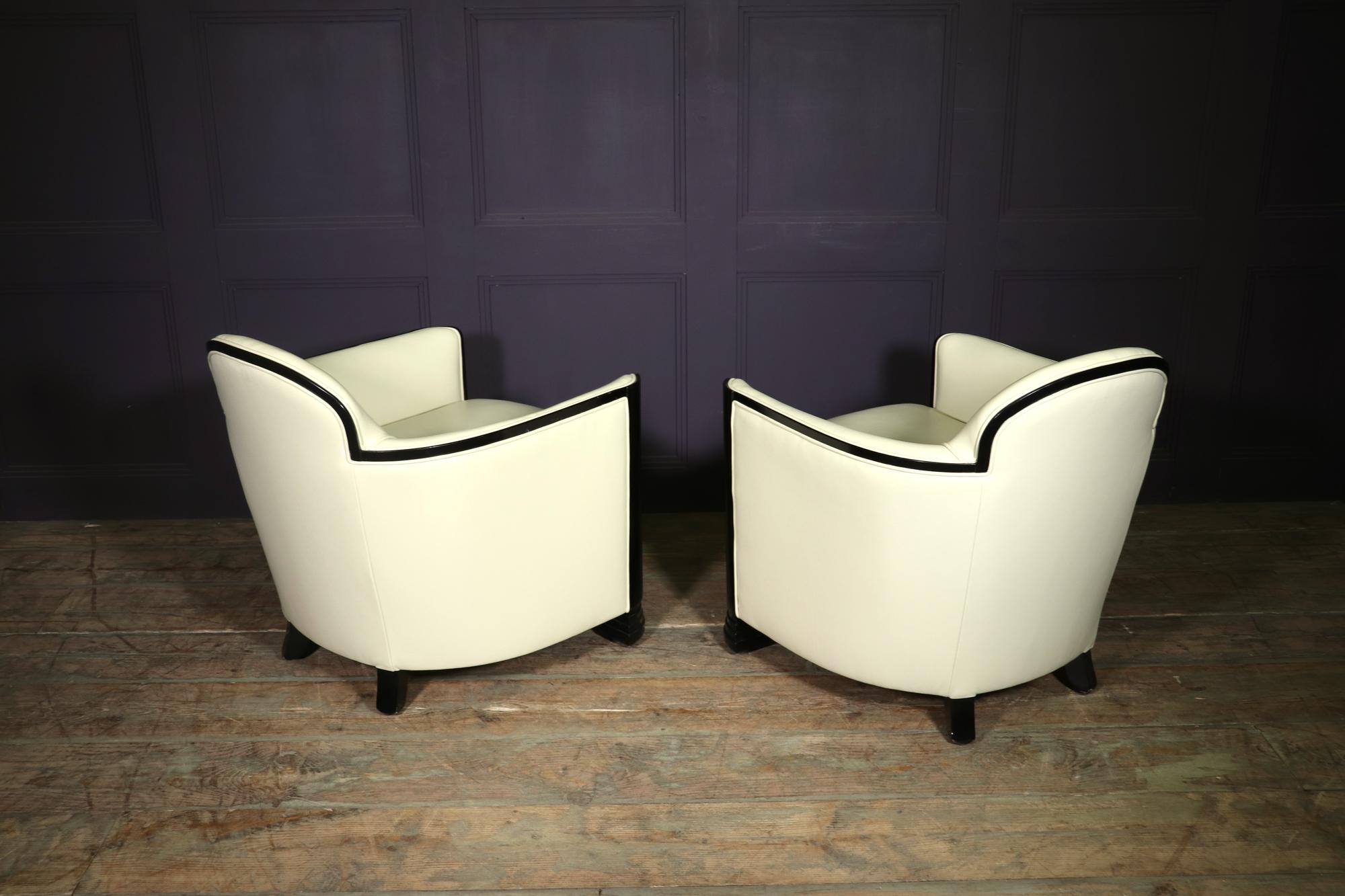 Pair of Art Deco Arm Chairs, c1930 2