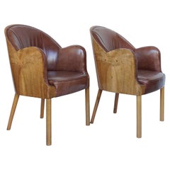 Pair of Art Deco Armchairs by Harry & Lou Epstein English Circa 1935