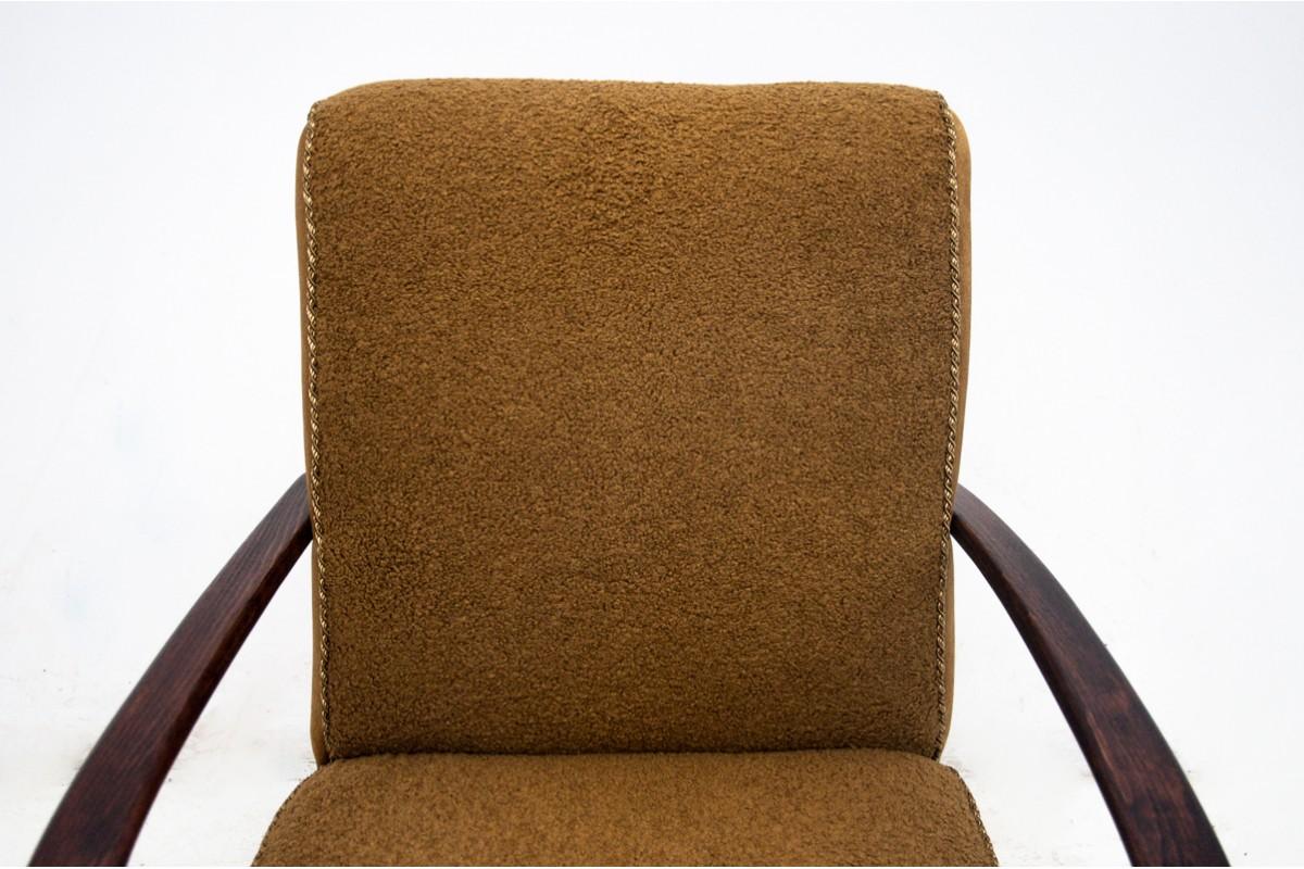 Tissu Une paire de fauteuils Art déco de J. Halabala des années 1930, République tchèque. en vente