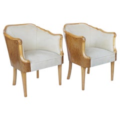 Pair of Art Deco Armchairs by Maurice Adams English 1930's