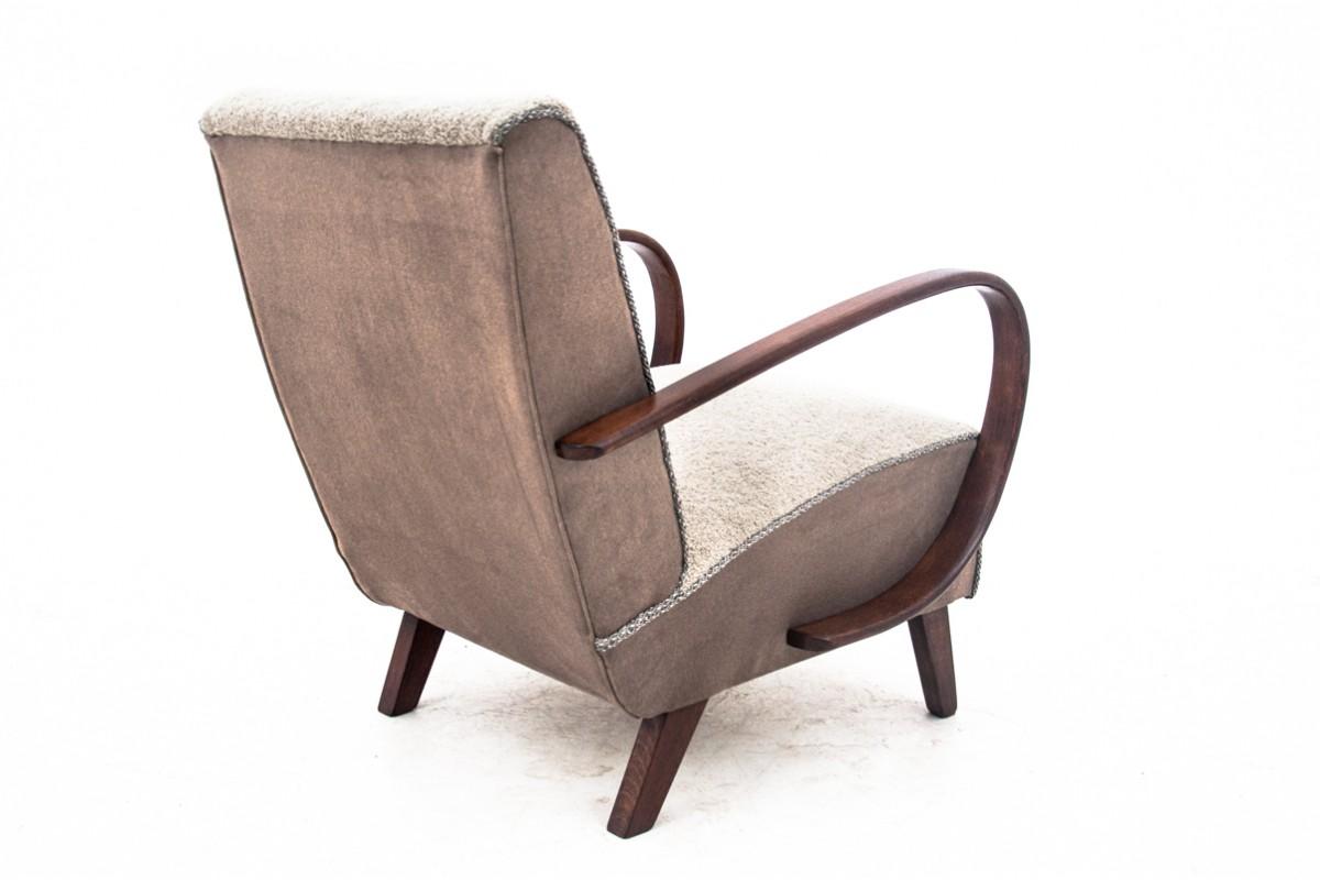 Coppia di poltrone Art Déco, Cecoslovacchia, anni '30, disegnate da J. Halabala. in vendita 5