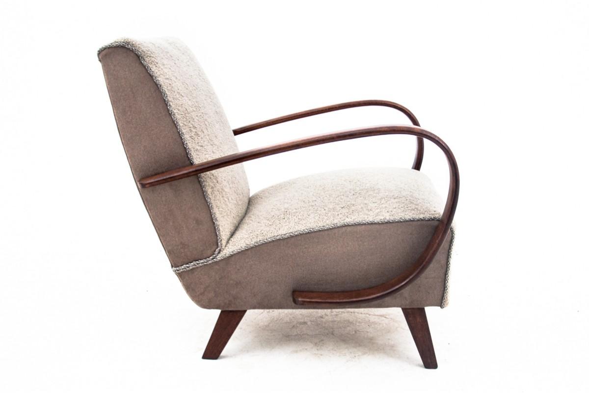 Coppia di poltrone Art Déco, Cecoslovacchia, anni '30, disegnate da J. Halabala. in vendita 4