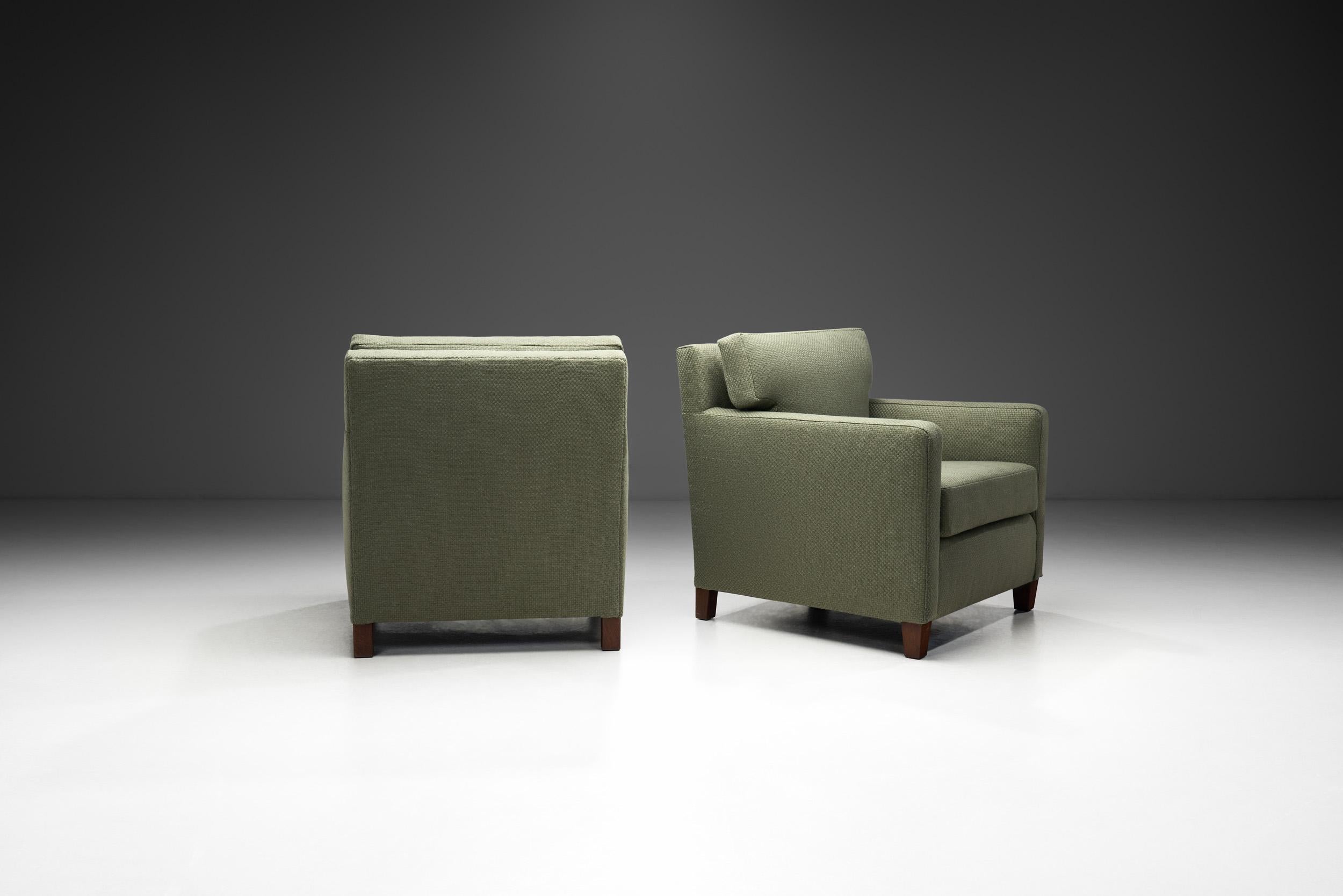 Paire de fauteuils Art déco, Europe, vers 1930 Bon état - En vente à Utrecht, NL
