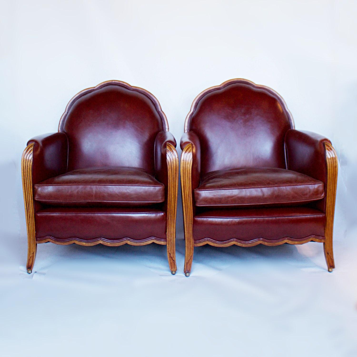 Pair of Art Deco Armchairs, French, circa 1925 2