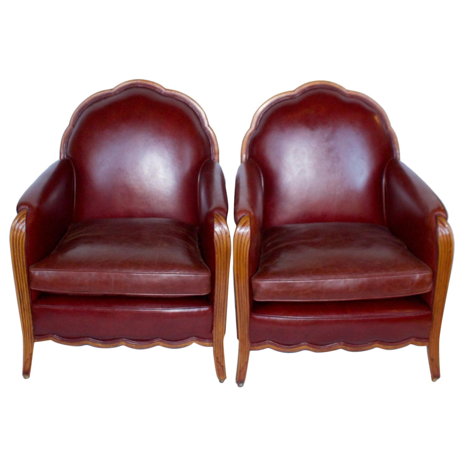 Pair of Art Deco Armchairs, French, circa 1925