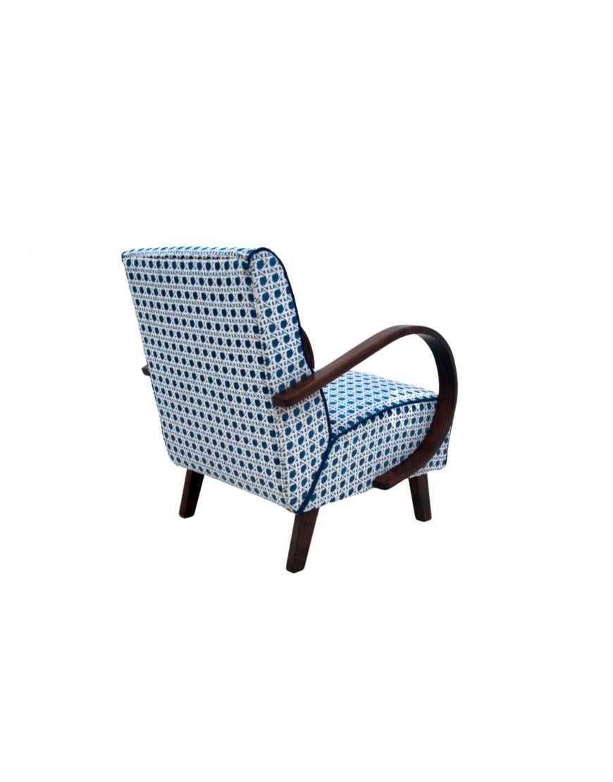 A pair of Art Deco armchairs from the 1930s. Armchairs designed by J. Halabala. in vendita 1