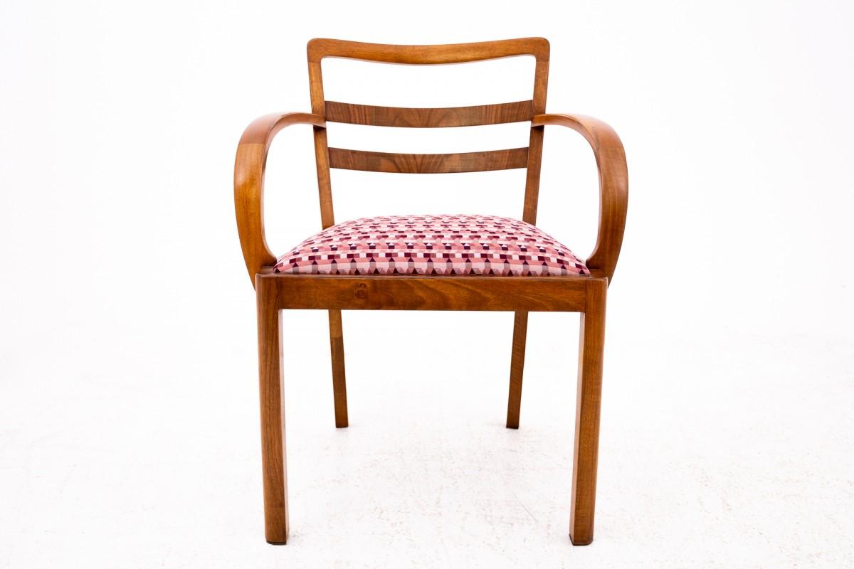 Polonais Paire de fauteuils Art déco, Pologne, milieu du 20e siècle. en vente