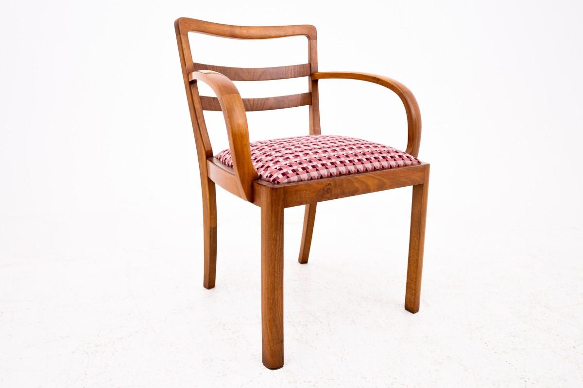 Milieu du XXe siècle Paire de fauteuils Art déco, Pologne, milieu du 20e siècle. en vente