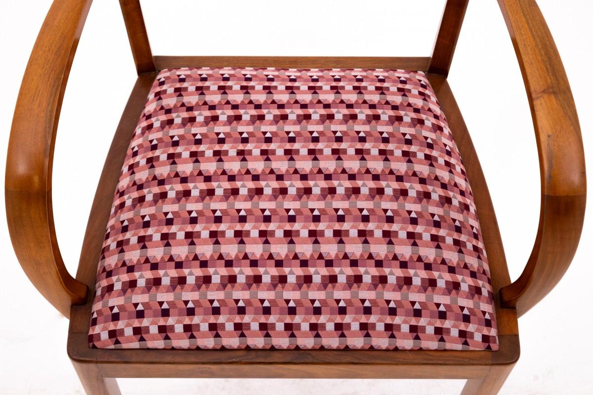 Paire de fauteuils Art déco, Pologne, milieu du 20e siècle. en vente 2