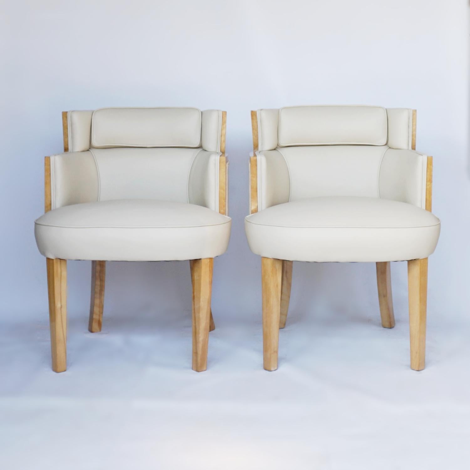 Pair of Art Deco Bankers Chairs English, Circa 1935 In Good Condition In Forest Row, East Sussex