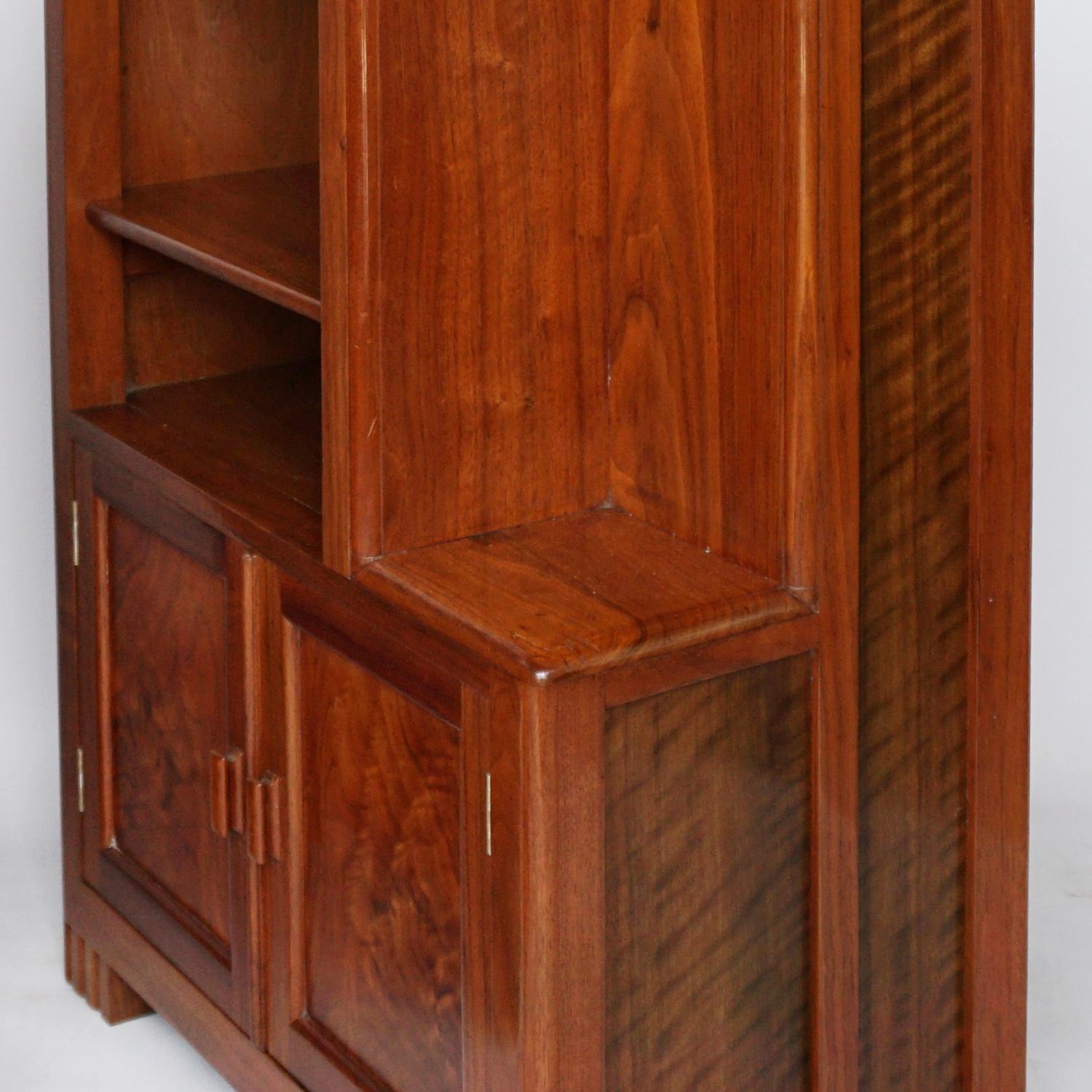 Walnut Pair of Art Deco Bedside Cabinets by Betty Joel