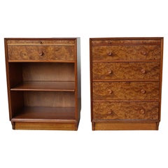 A Pair of Art Deco Bedside cabinets by Gordon Russell