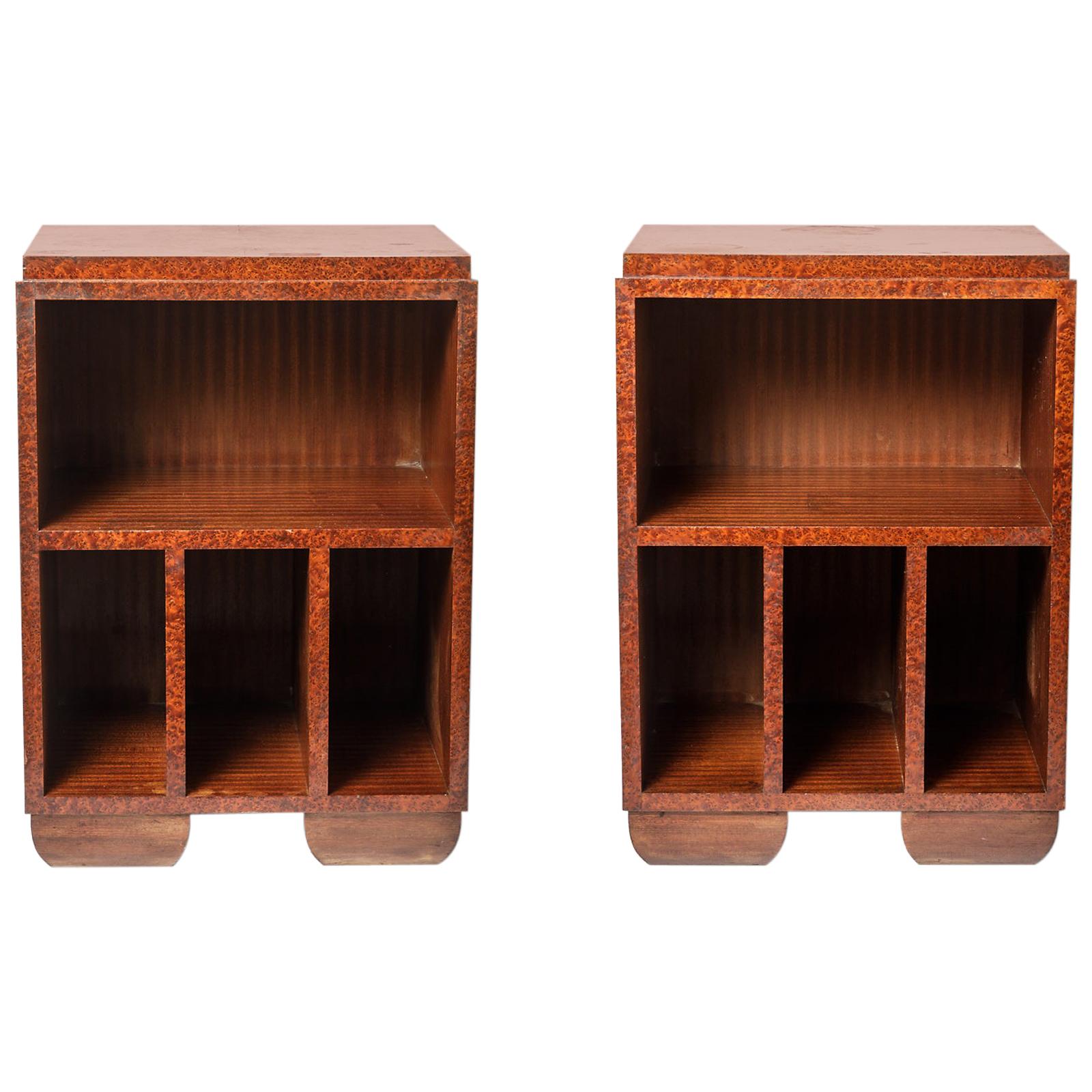 Pair of Art Deco Bedside Tables, circa 1930