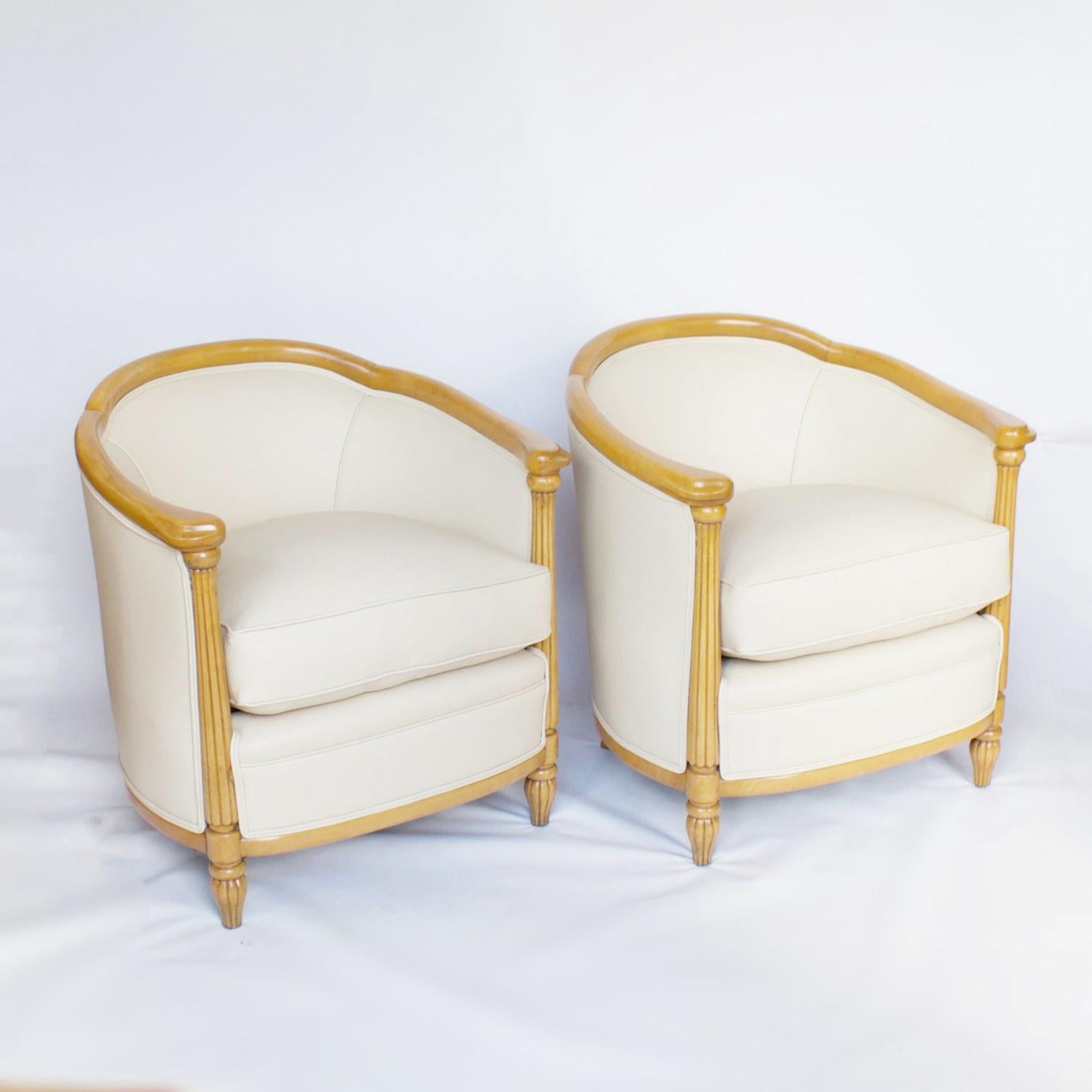 Pair of Art Deco Tub Chairs, English, circa 1930 In Good Condition In Forest Row, East Sussex