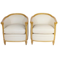 Pair of Art Deco Tub Chairs, English, circa 1930