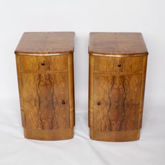 Pair of Art Deco beside Cabinets, English, circa 1930