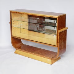 Pair of Art Deco Bookcases by Harry & Lou Epstein Burr Walnut and Satin Birch