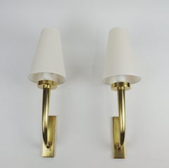 Pair of Art Deco Bronze Sconces