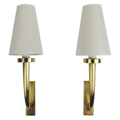 Pair of Art Deco Bronze Sconces