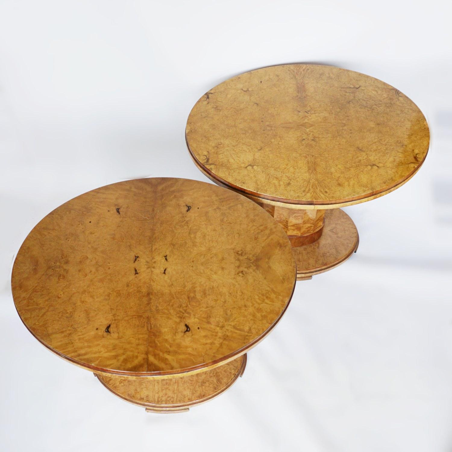 Mid-20th Century Pair of Art Deco Centre Tables by Harry & Lou Epstein English, circa 1930